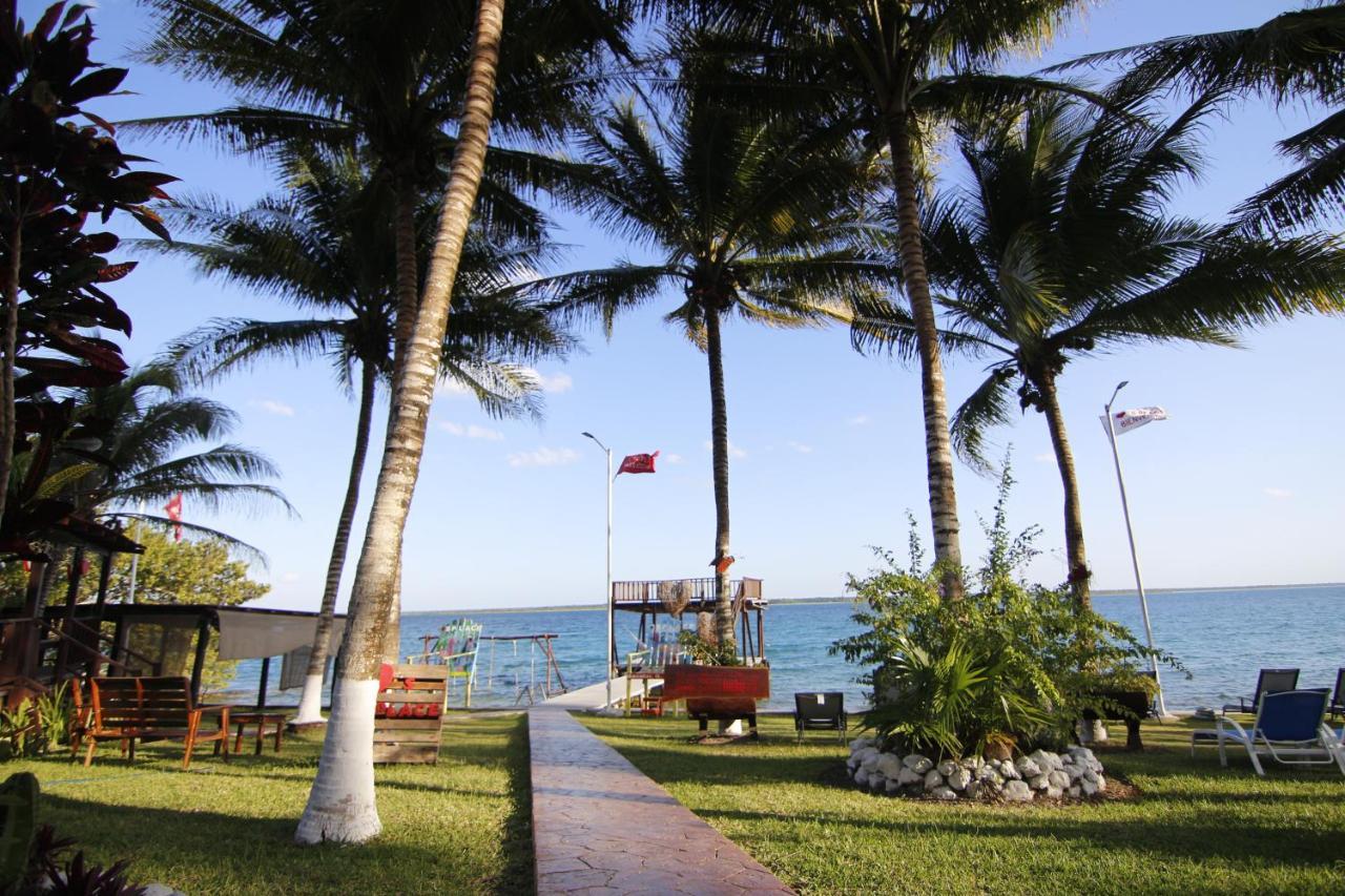 Coras Place Bacalar Lagoon front Exterior foto