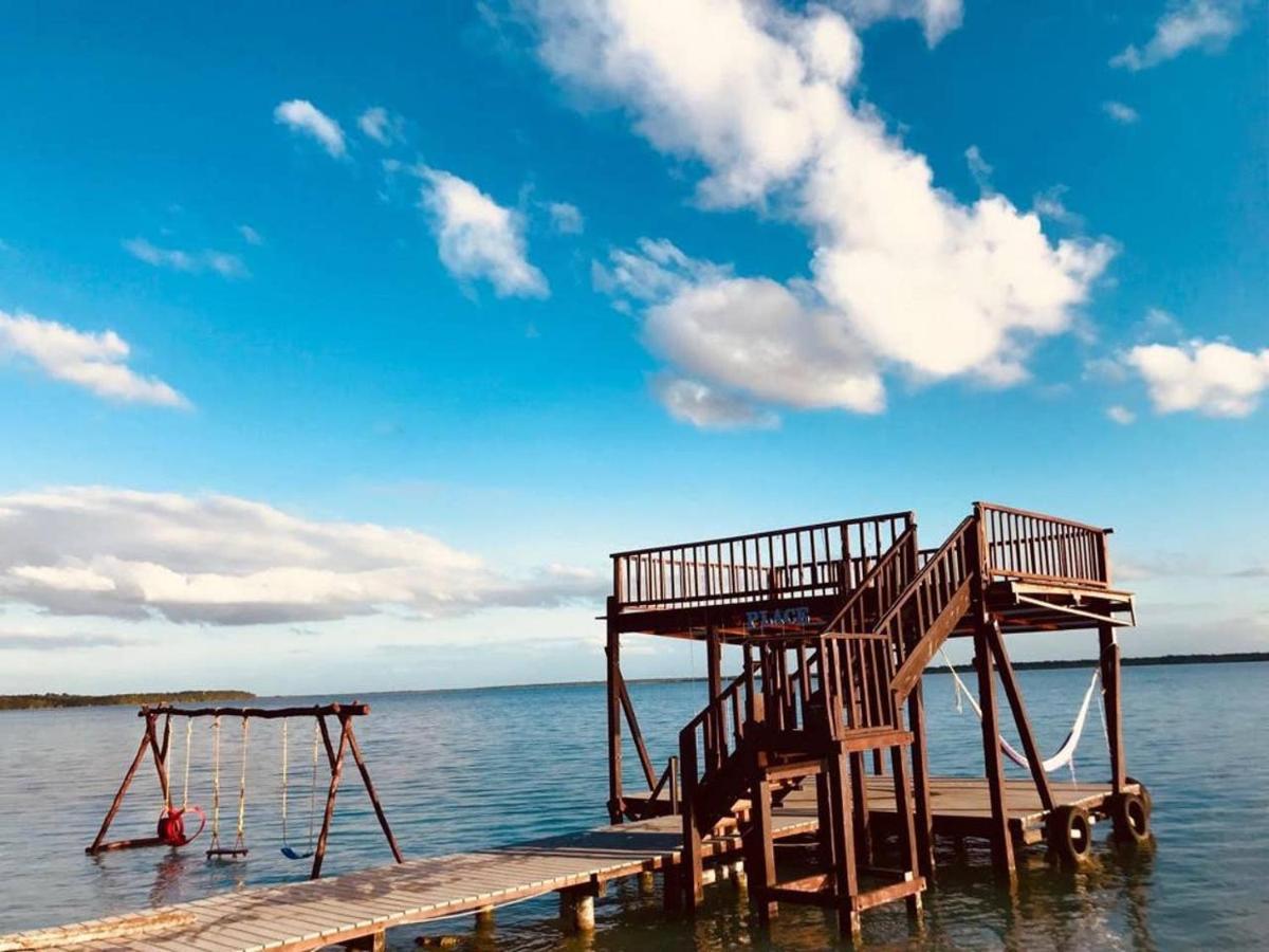 Coras Place Bacalar Lagoon front Exterior foto